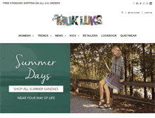 Tablet Screenshot of muk-luks.com